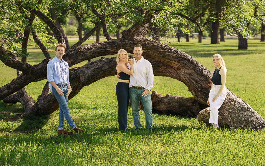 Berry Springs Family Portrait by tree
